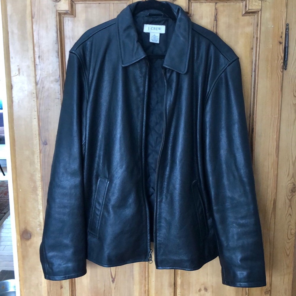 Vintage brown leather J Crew men’s L